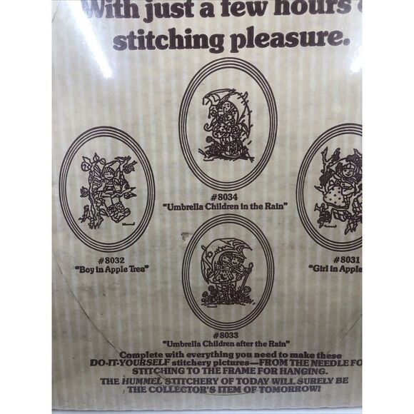 Hummel Stitchery Knitting Kit Yarn Included #8032 Boy in Apple Tree. Vintage - Picture 8 of 10